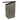 grijs koolmeeshuisje met zwart dak zijkant