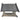 Grijs voederhuis met zwart dak