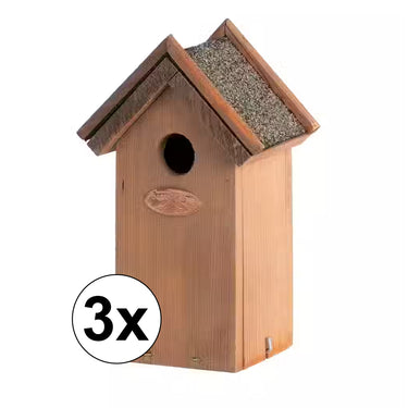 3x antiek vogelhuisje