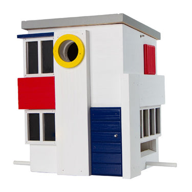 Multiholk De Stijl vogelhuis