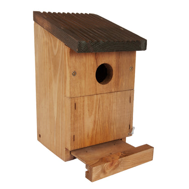 Huisje voor vogels met uitschuifbaar plankje