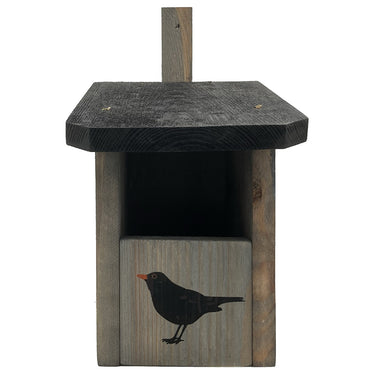 Halbhöhle - Rotkehlchen Grau Mit Vogel
