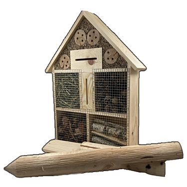 Insektenhotel freistehend - Marienkäfer, Schmetterlinge & Bienen