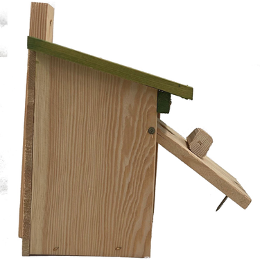 vogelhuisje groen dak