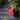 rood design vogel huisje aan zwarte schutting
