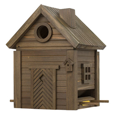 bruin design vogel huisje