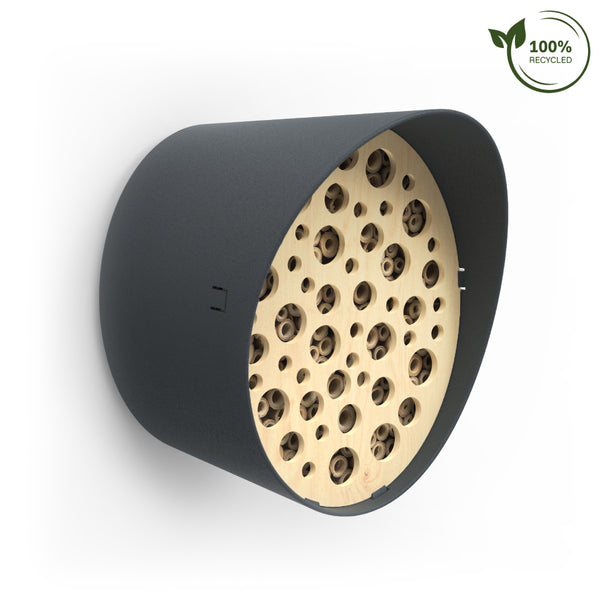 Bienenhotel Anthrazit 100% Recycelter